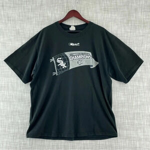 Lee Y2K Chicago White Sox Men's XL 2005 World Series Short Sleeve Shirt 9647
